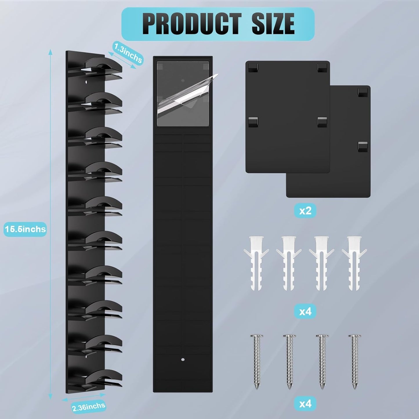 Baseball Cap Organizer (Set of 1) – Wall-Mounted Hat Rack with Strong Adhesive