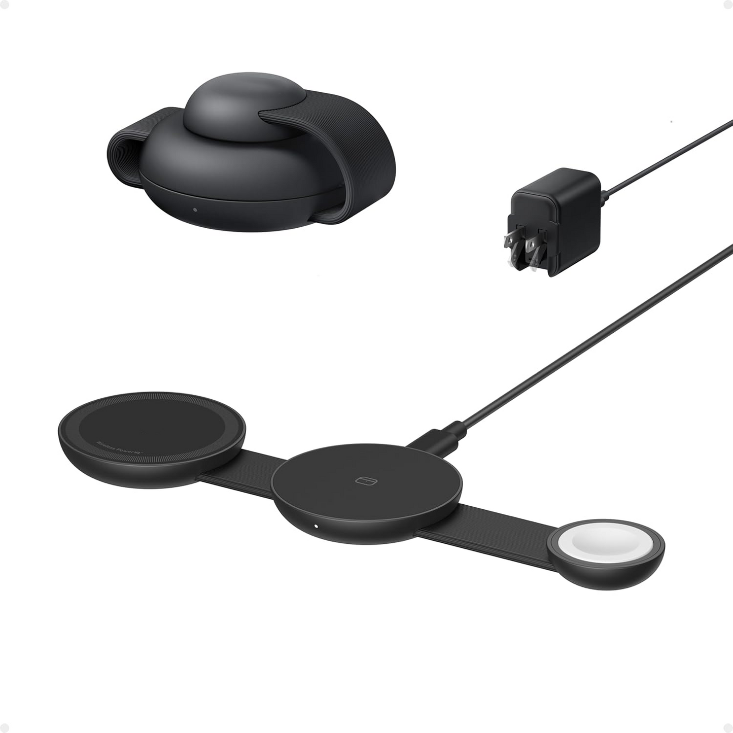 3-in-1 Foldable Wireless Charging Station – Qi2 15W for iPhone, AirPods & Apple Watch