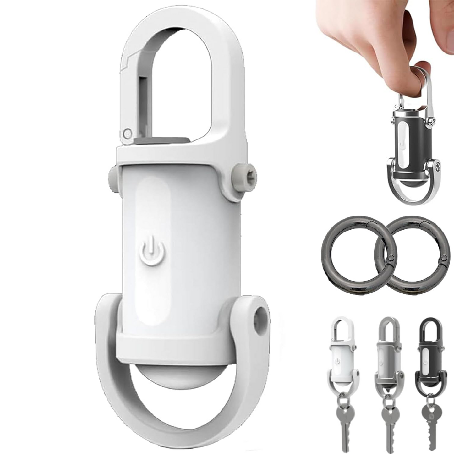 Mini Flashlight Keychain – 3-in-1 Emergency LED Flashlight, Power Bank & Keychain Light