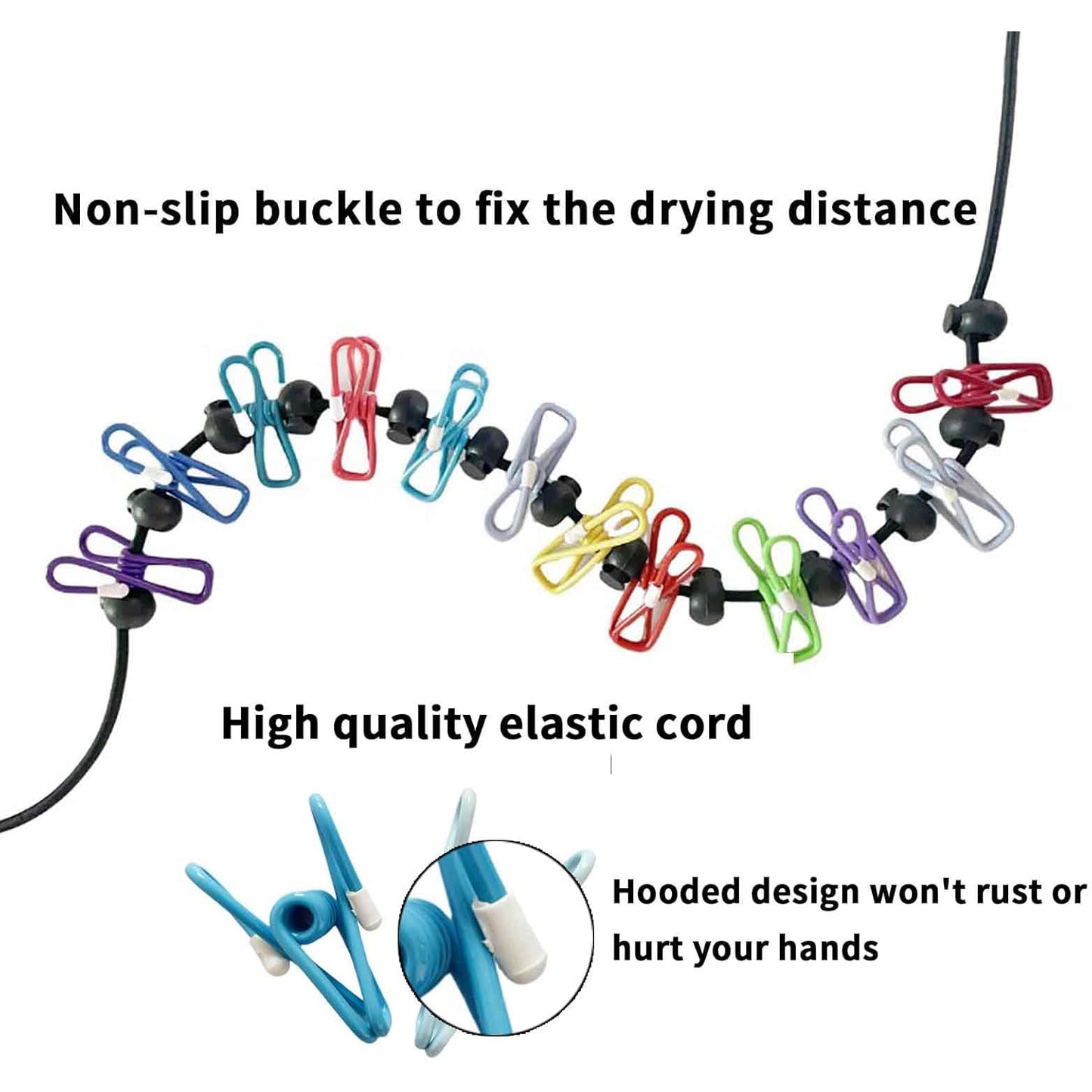 Anti-Slip Expandable Clothesline – Portable & Adjustable for All Your Drying Needs