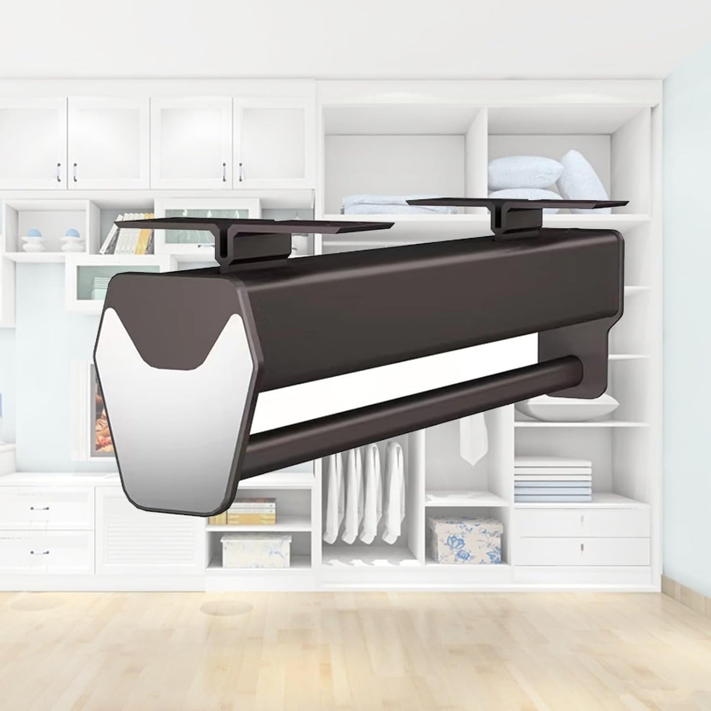 Adjustable Pull-Out Clothes Rail – 35kg Heavy-Duty Trouser & Coat Hanger