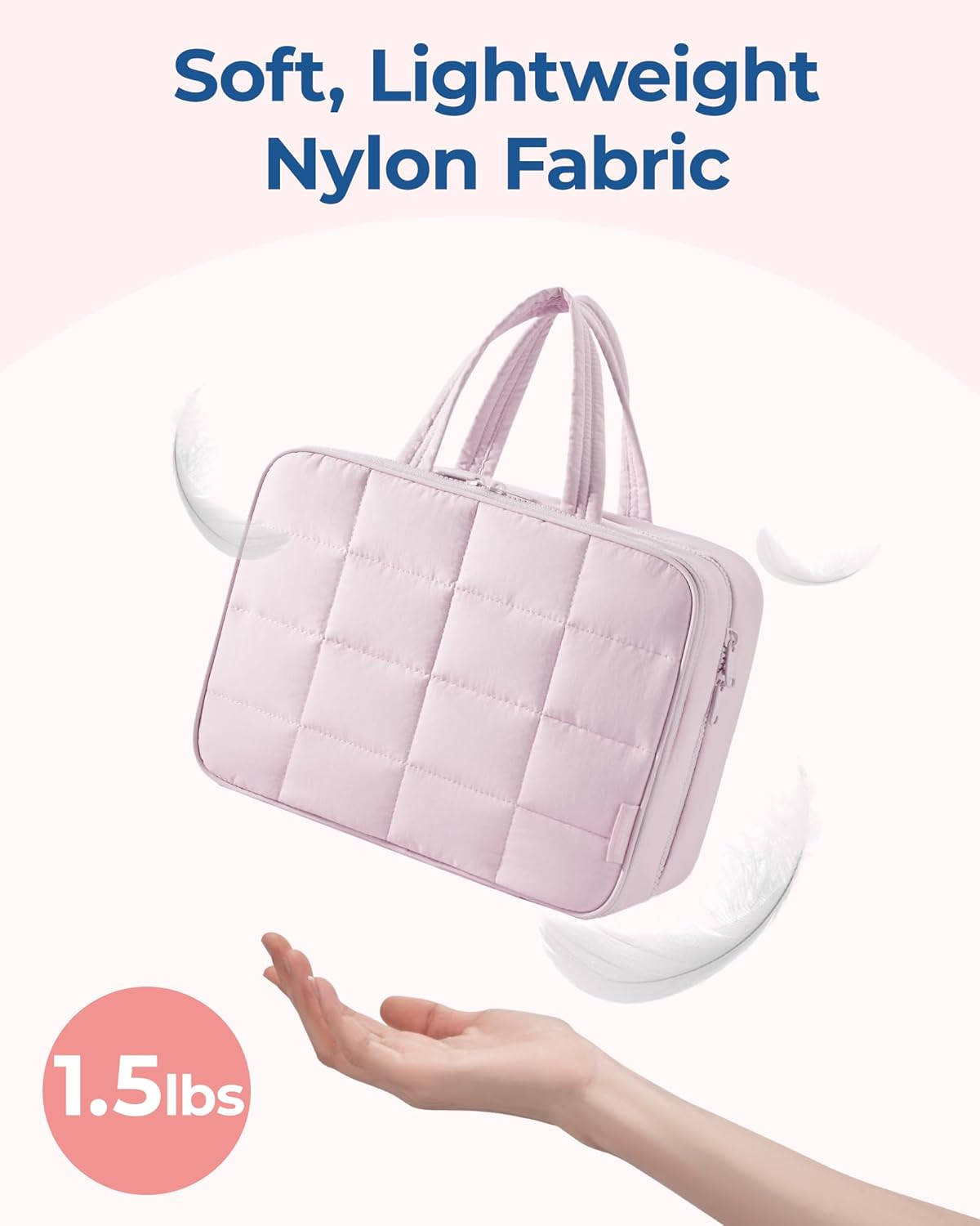 Travel Toiletry Bag with Jewelry Organizer – Puffy, Spacious & Stylish