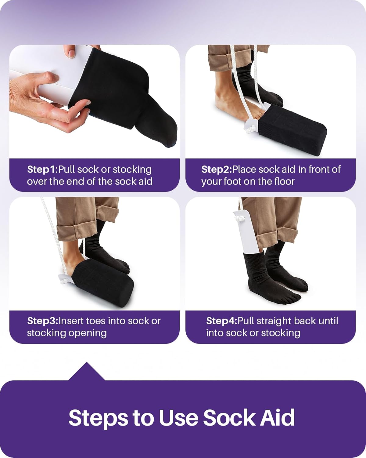 Sock Aid Device – Easy Sock Helper for Seniors