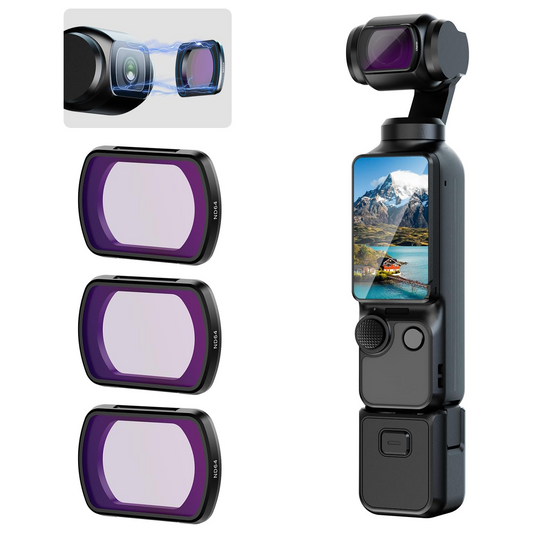 PK-03 ND Filter Set for DJI OSMO Pocket 3 – ND16, ND64, ND256 Magnetic Filters