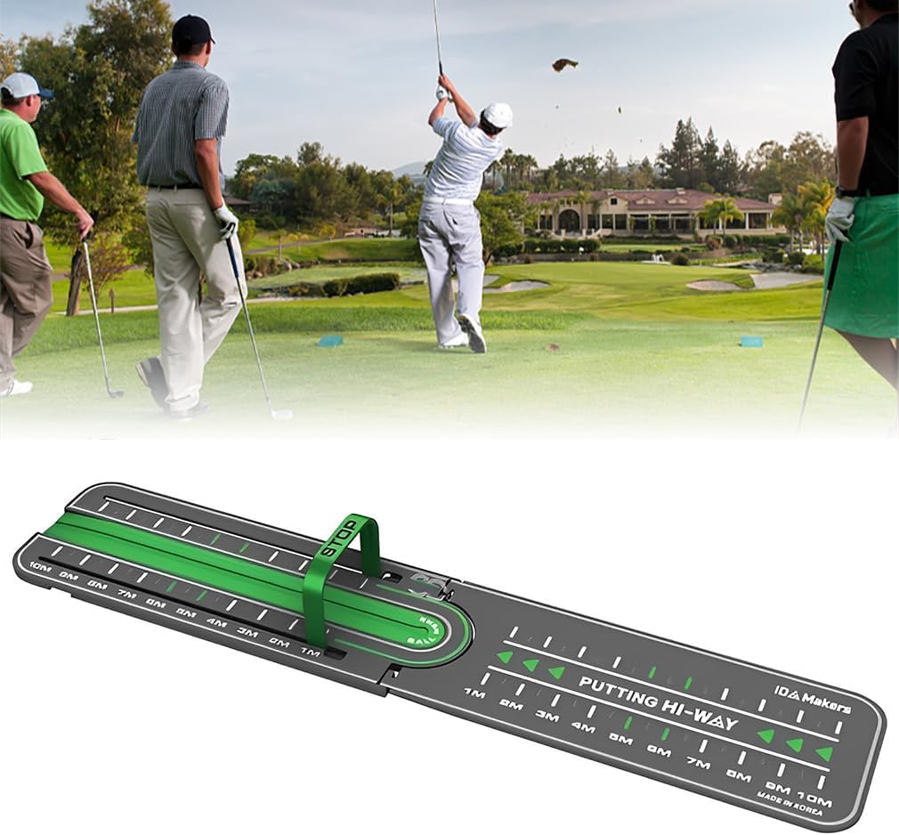Golf Putting Trainer – Precision Putting Practice Aid | Portable Putting Alignment Tool