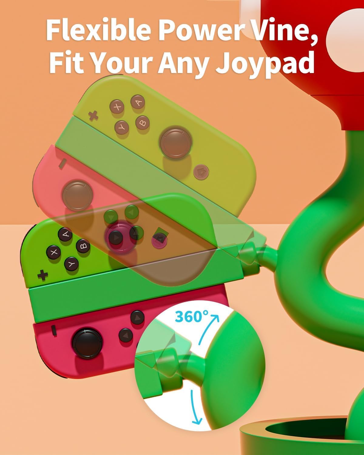 3-in-1 Cute Plant Pot TV Dock for Switch/Joypad | Supports 4K HDMI Output, USB-C PD Fast Charging & Multi-Device Charging