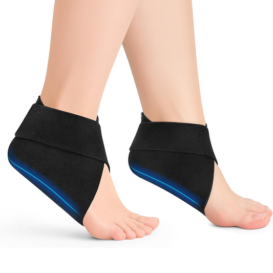 Reusable Heel Ice Pack – Hot & Cold Therapy Gel Wrap for Heel Spurs, Plantar Fasciitis & Foot Pain Relief (2 Pack)