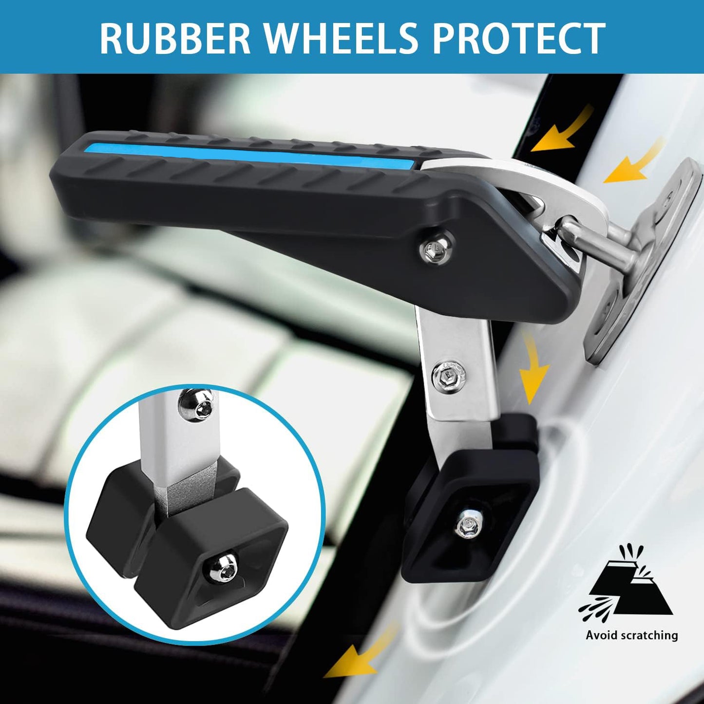 Universal Car Door Step – 5-Level Adjustable  No Assembly Required