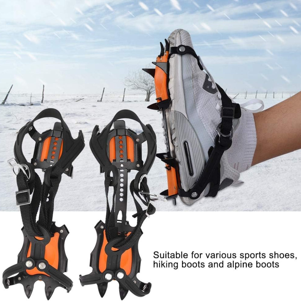 12-Point Universal Crampons – Heavy-Duty Ice & Mixed Terrain Traction Gear