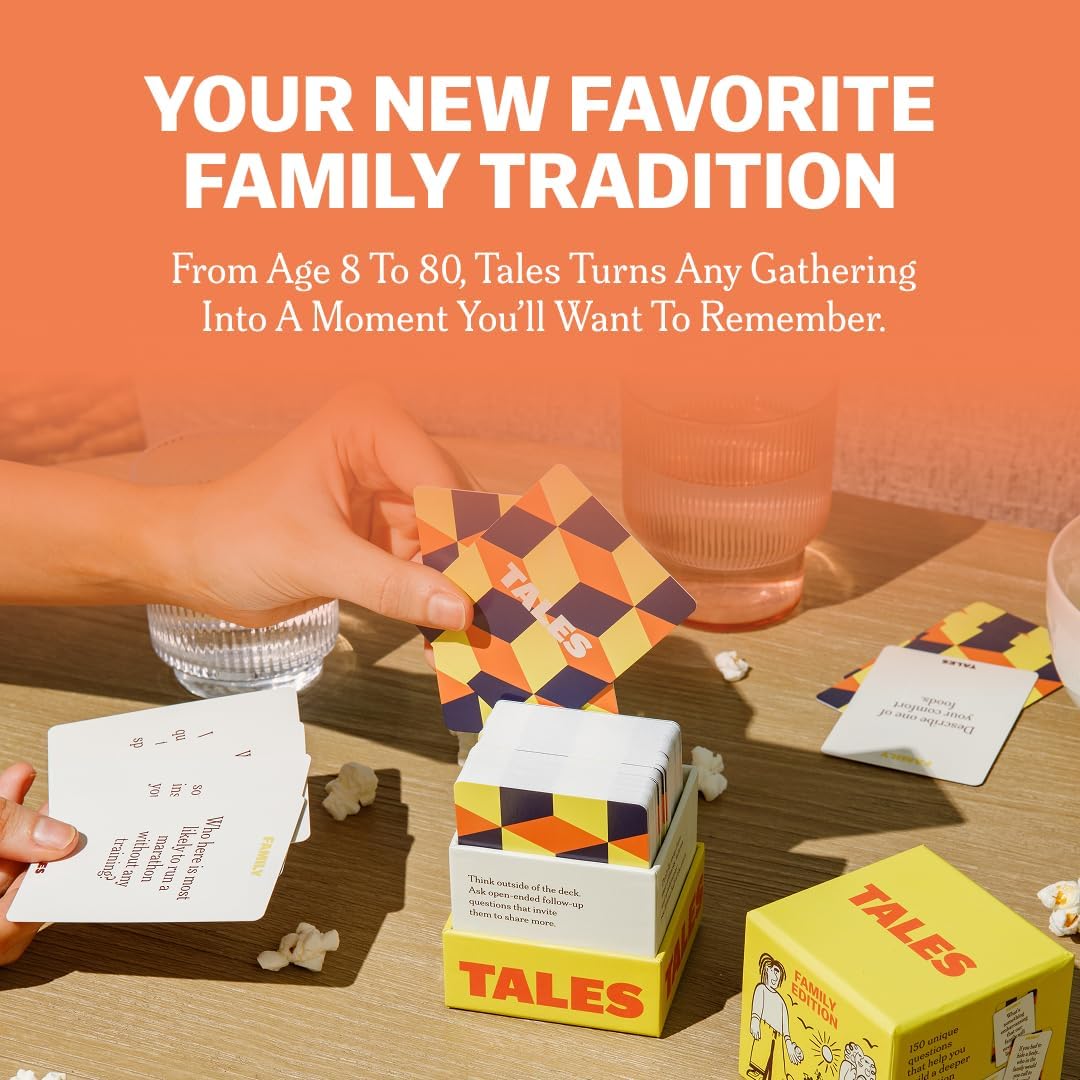 150 Conversation Cards Family Edition – Fun & Meaningful Game for All Ages