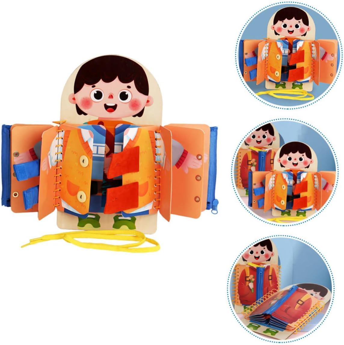 Multi-layer Wooden Busy Board – Montessori Early Education Sensory Toy for Toddlers