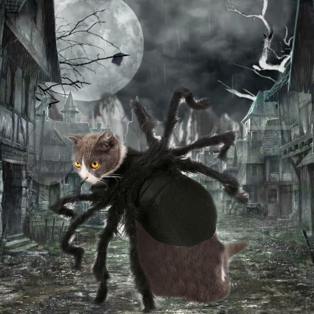 Spider Dog Costume for Halloween – Adjustable & Realistic Spider Outfit for Pets