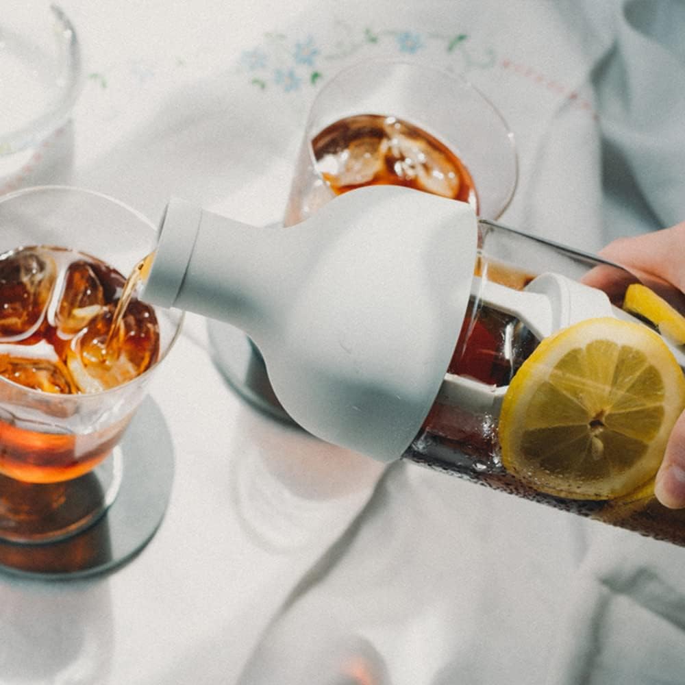 Cold Brew Coffee Bottle – 650ml Compact Glass Bottle with Removable Filter