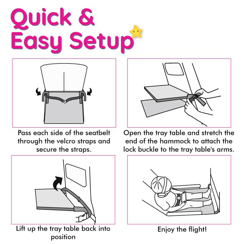 Toddler Airplane Bed – Kids Travel Seat Extender