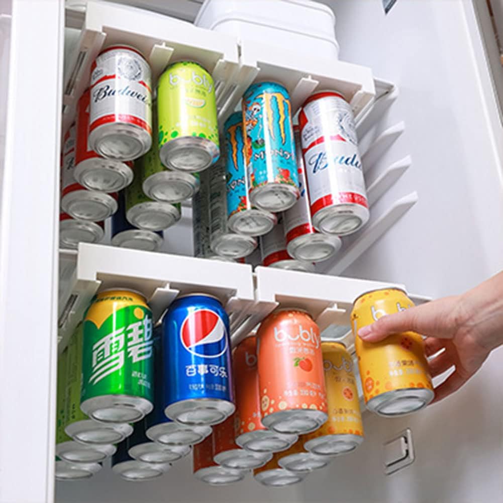 Refrigerator Can Organizer – Space-Saving Hanging Soda Can Dispenser