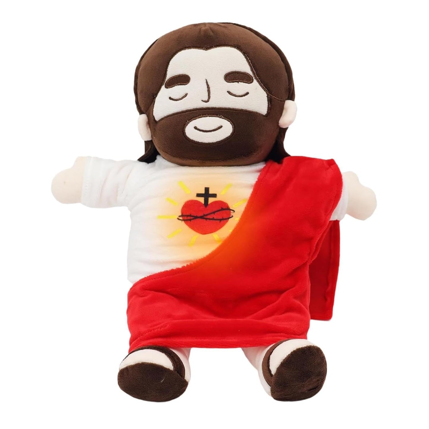 Breathing Jesus Plush Toy – Comfort & Faith Companion | Soothing Rhythmic Breathing