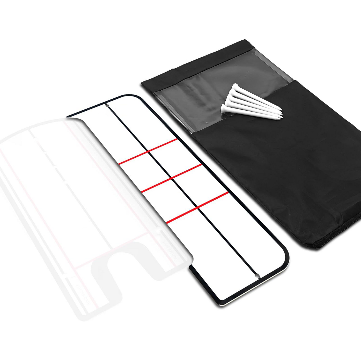 Golf Putting Mirror – Alignment Training Aid with Putting Cup & Tees