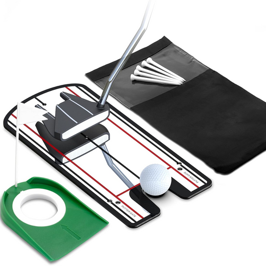 Golf Putting Mirror – Alignment Training Aid with Putting Cup & Tees