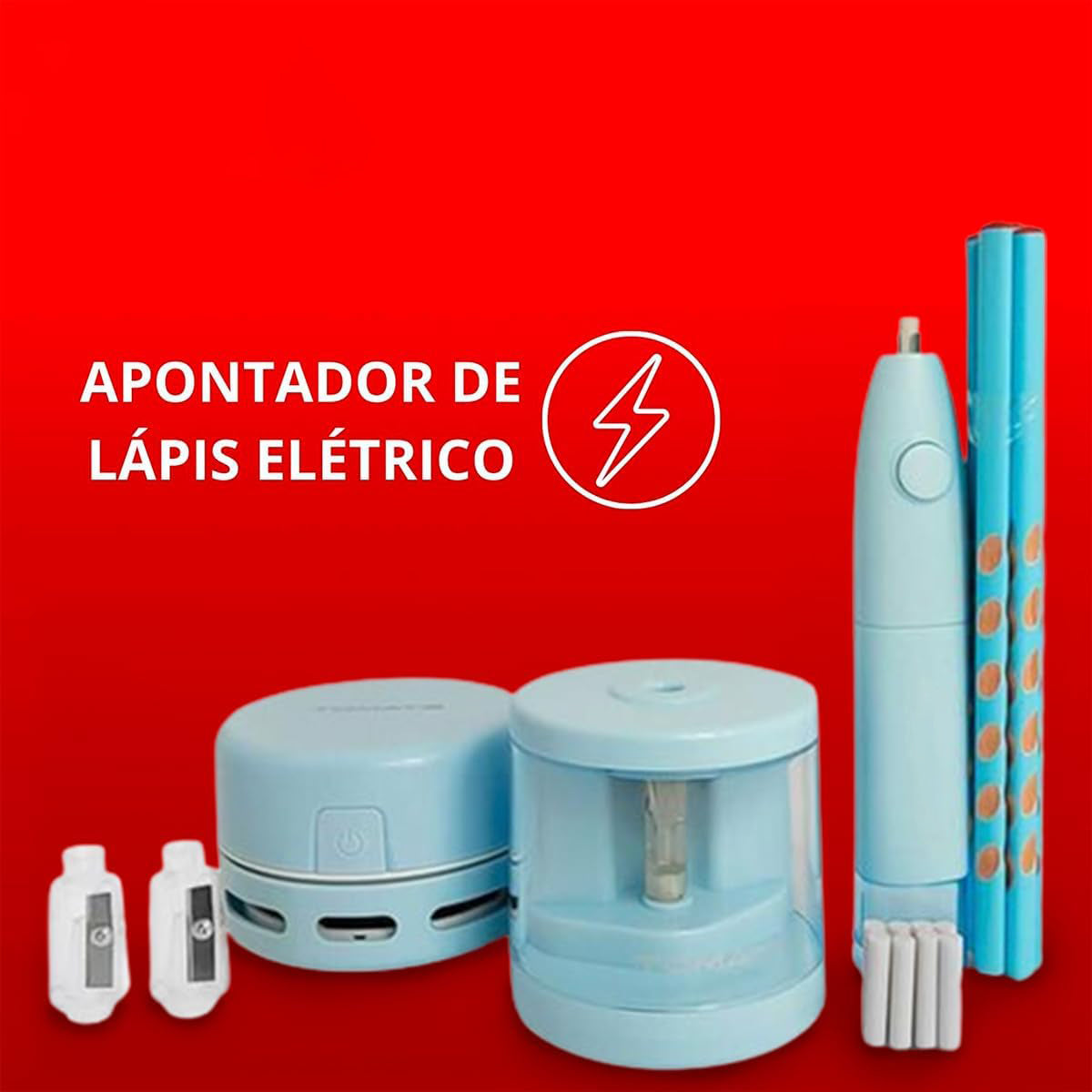 Electric Stationery Set – Complete Office & Home Kit with Electric Stapler, Hole Punch & Pencil Sharpener