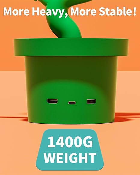 3-in-1 Cute Plant Pot TV Dock for Switch/Joypad | Supports 4K HDMI Output, USB-C PD Fast Charging & Multi-Device Charging