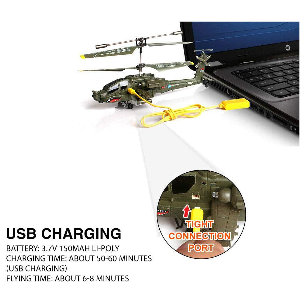 Remote Control Helicopter with Gyroscope and LED Lights