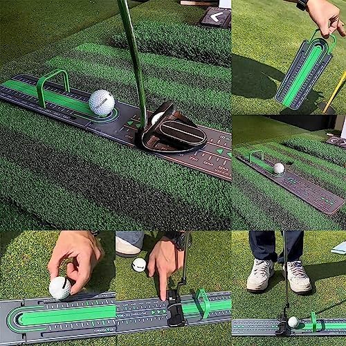 Golf Putting Trainer – Precision Putting Practice Aid | Portable Putting Alignment Tool