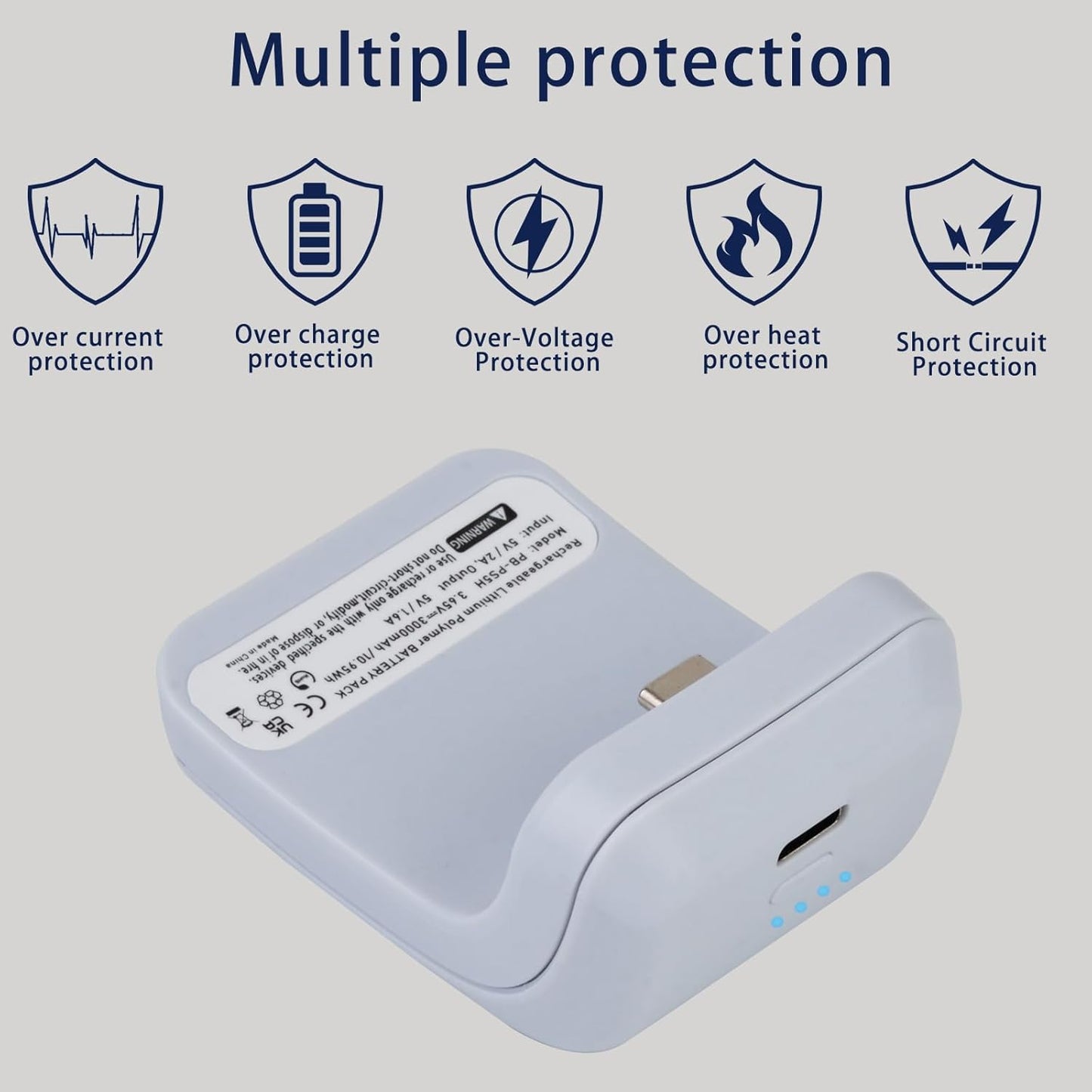 External Battery Pack for Sony PS5 DualSense Wireless Controller