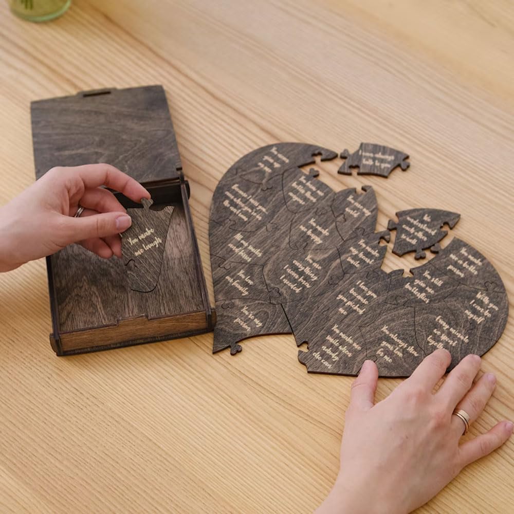 Personalized Wooden Puzzle “20 Reasons I Love You”