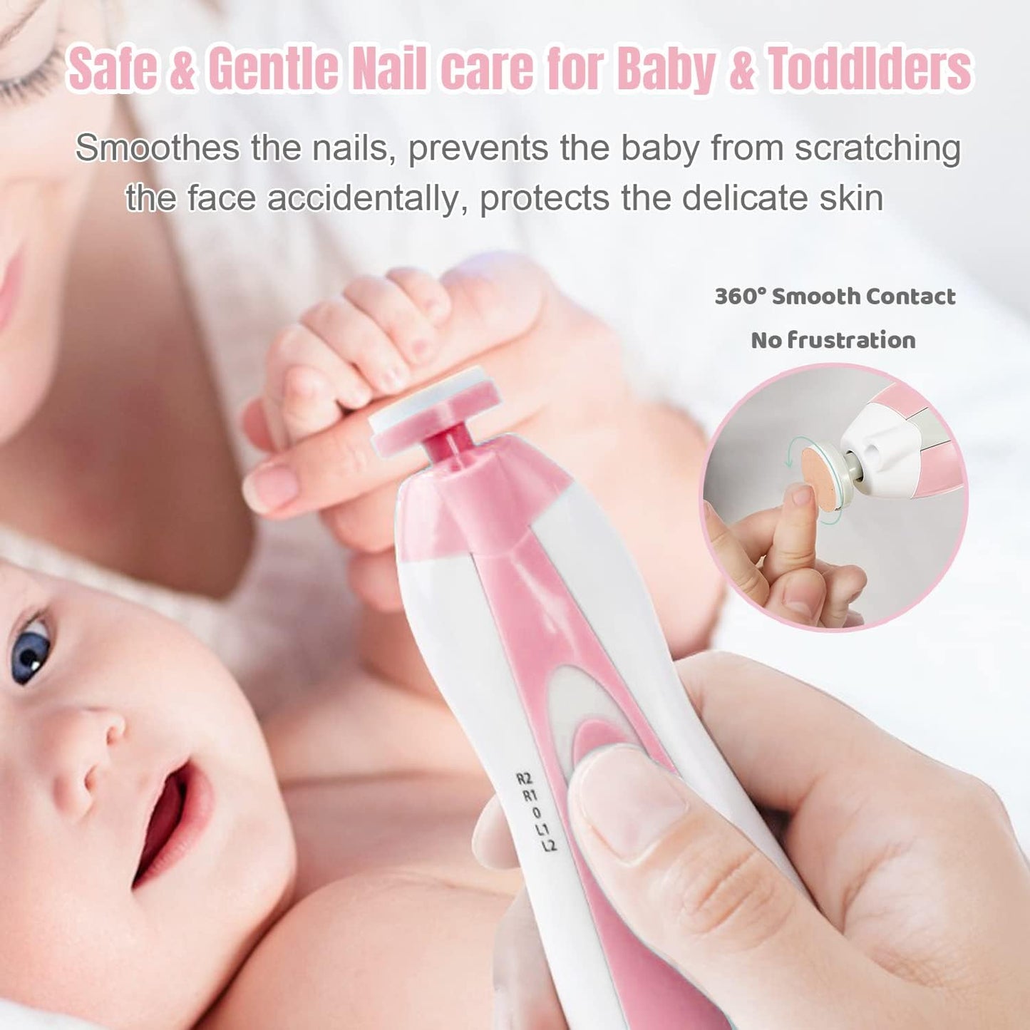 Electric Baby Nail Trimmer Kit – Safe & Gentle Nail Care for Newborns and Toddlers