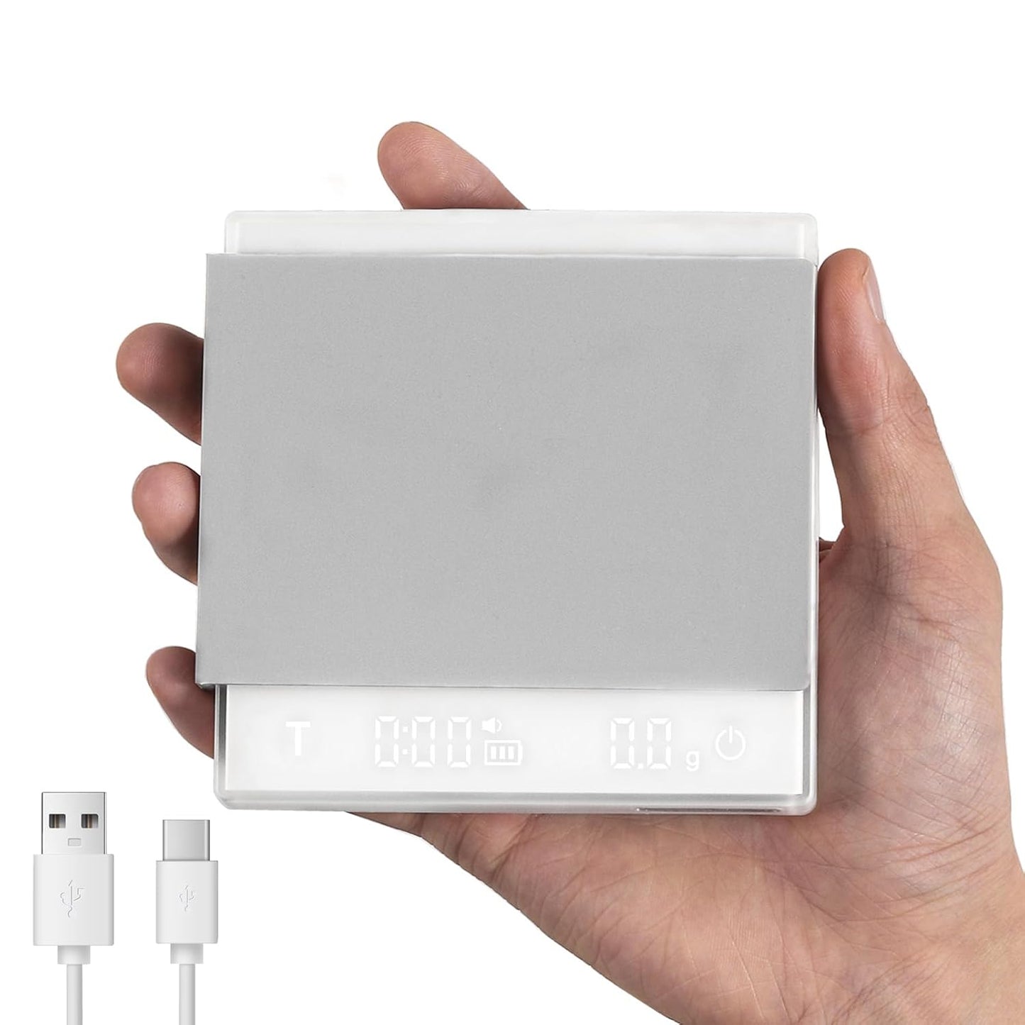 Coffee Scale with Auto Timer – 0.1g Precision Digital Coffee Bean Scale with Liquid Detection