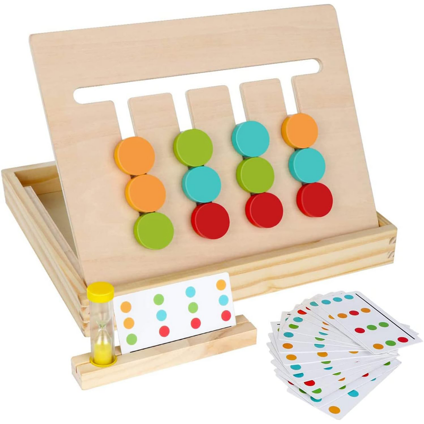 Montessori Color Matching Puzzle Game – Sliding Logic Toy for Kids Aged 3–8