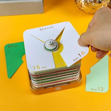 3D Notebook Art Calendar 2026 – Tear-Off Desk Calendar with LED Light | Creative Paper Sculpture House Gift for School, Home & Office Decor