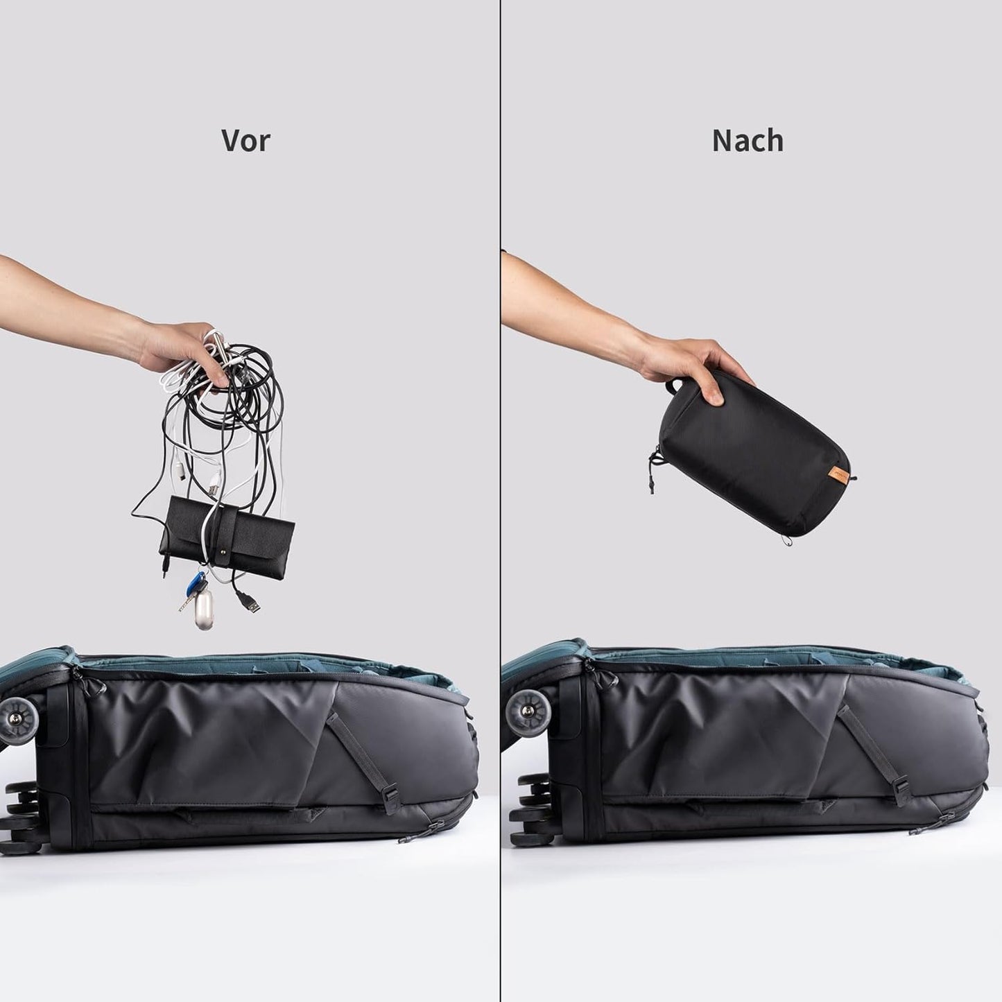 Travel Electronics Organizer Bag – Waterproof Tech Accessories Storage Case