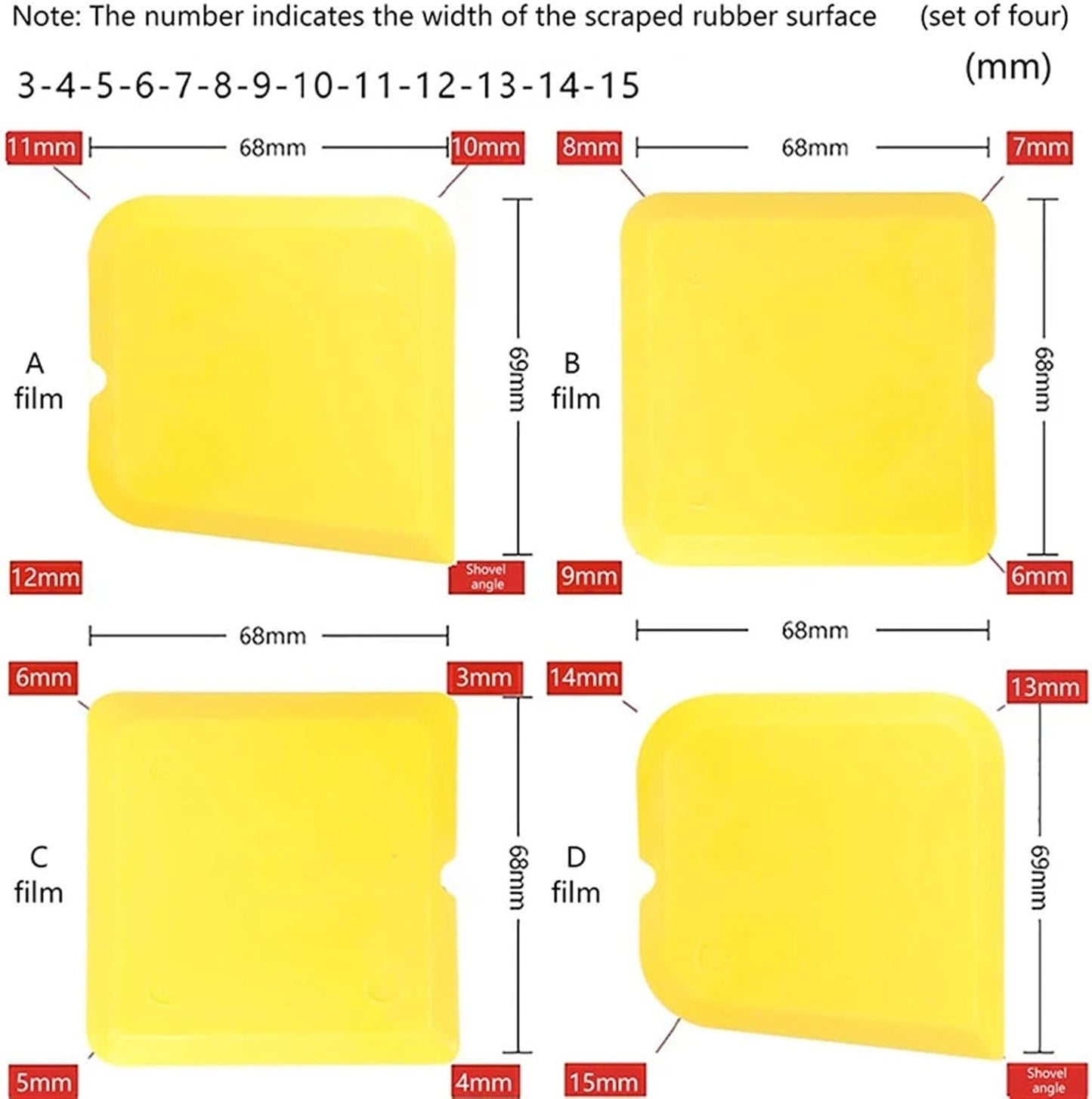 Caulking Tool Kit – Silicone Sealant Spreader & Scraper Set