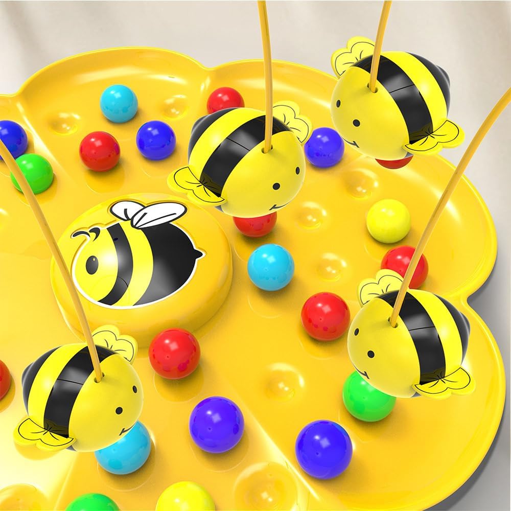 Bee-Shaped Plastic Interactive Toy – Fun Multiplayer Educational Game for Family & Friends