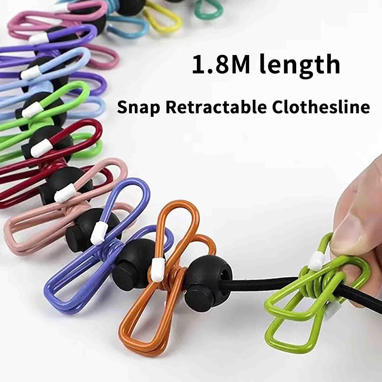 Anti-Slip Expandable Clothesline – Portable & Adjustable for All Your Drying Needs