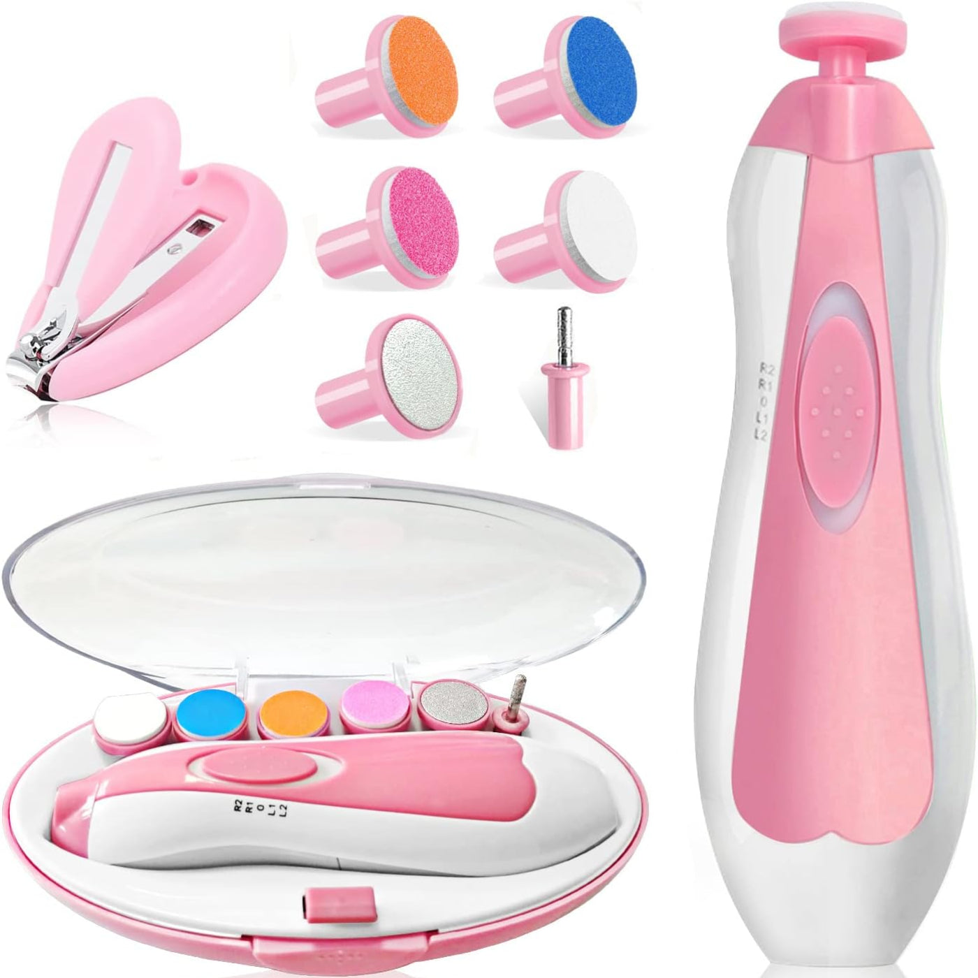 Electric Baby Nail Trimmer Kit – Safe & Gentle Nail Care for Newborns and Toddlers