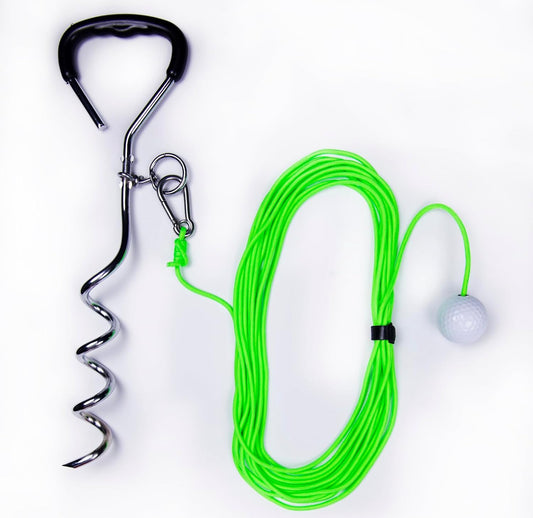 Golf Swing Training Aid – Practice with Real Golf Balls Using Driver & Irons