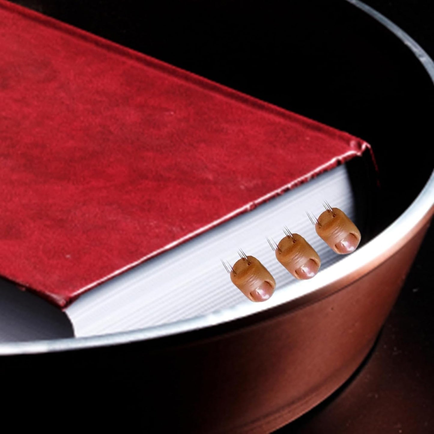 Creepy Finger Bookmarks – Fun Paperclip Bookmark Set | Resin Finger Clips for Halloween