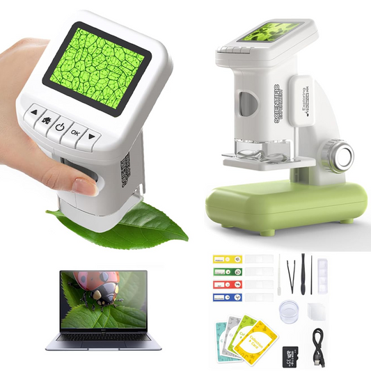 1200X Kids Microscope – STEM Digital Science Kit with 2" LCD Screen