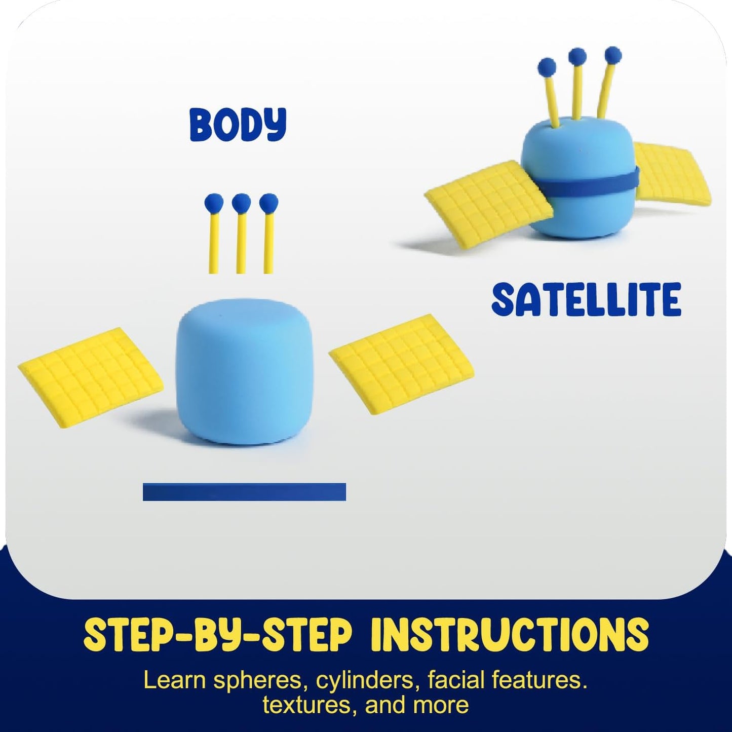 Air Dry Clay Kits – Ultra Light & Soft Modeling Clay with Tools and Tutorials for Kids