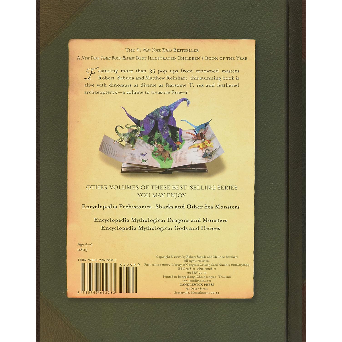 Encyclopedia Prehistorica Dinosaurs Pop-Up – Stunning 3D Dinosaur Adventure Book for Ages 6-8
