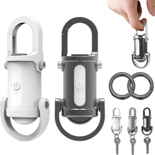 Mini Flashlight Keychain – 3-in-1 Emergency LED Flashlight, Power Bank & Keychain Light