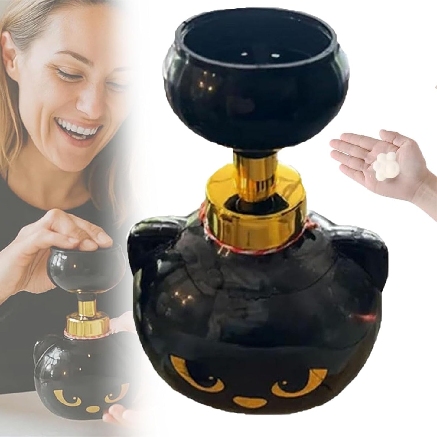 Cat Paw Print Soap Dispenser – Fun Foaming Paw Design, Refillable