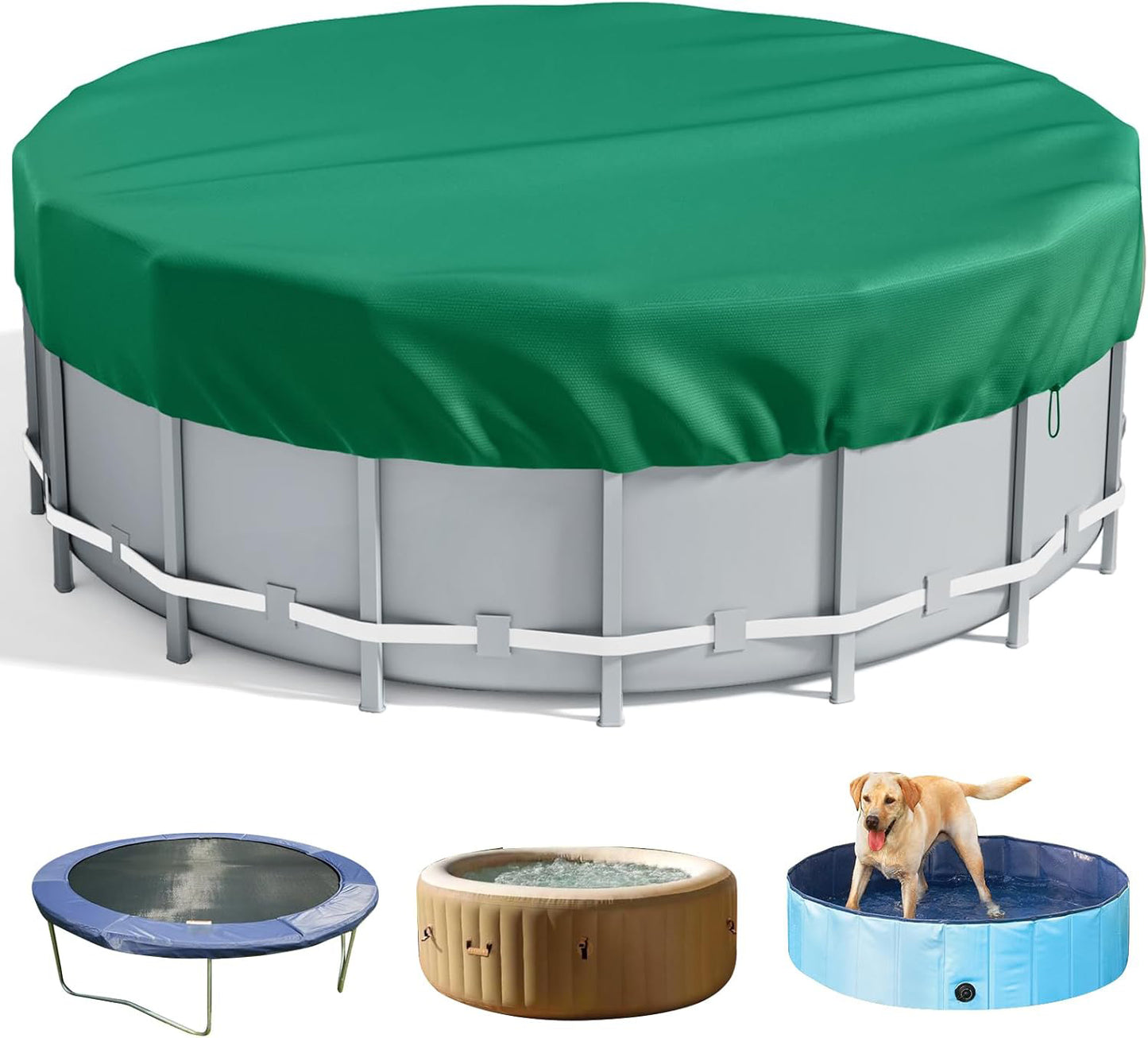 18FT Round Pool Cover – Solar Pool Cover for Above Ground Pools