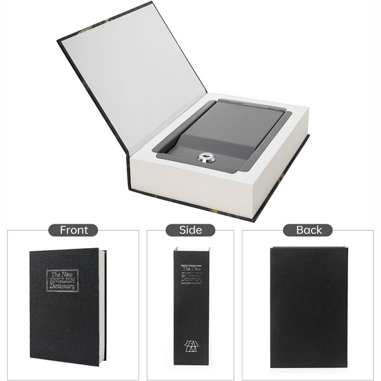 Real Paper Book Safe – Combination Lock Hidden Storage Box