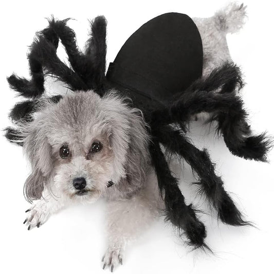 Spider Dog Costume for Halloween – Adjustable & Realistic Spider Outfit for Pets