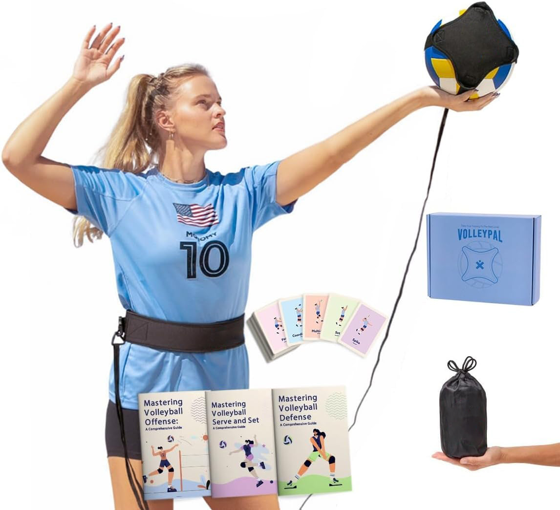Volleyball Training Aid – Solo Rebound Trainer for Serving, Spiking, Setting & Passing