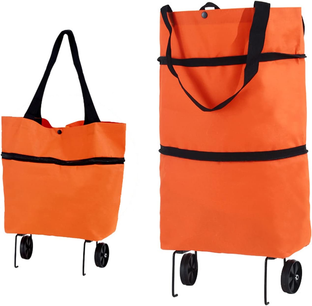 Foldable Shopping Cart Bag – Large Capacity, Multi-Functional, Telescopic, Reusable & Portable