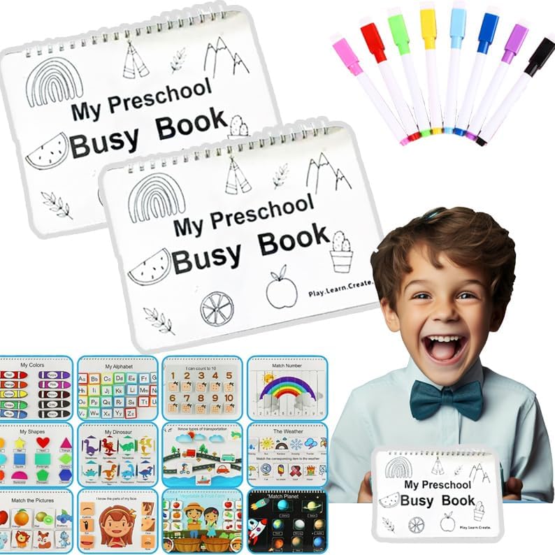 My Preschool Busy Book – Fun & Educational Activity Book (Ages 2-4)